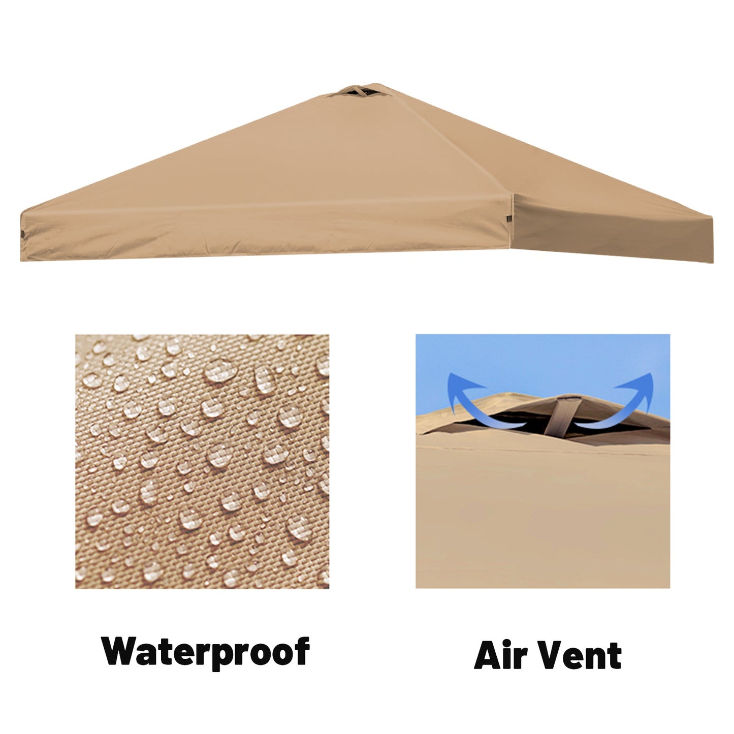 10x10 Straight Leg Canopy Replacement Top without Tent Frame